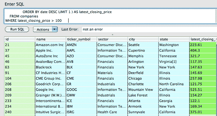 subquery in SELECT