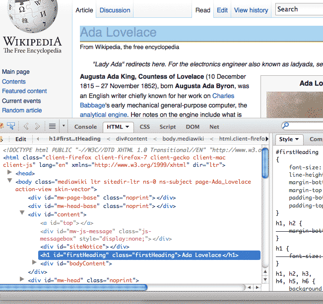 Ada Lovelace on Wikipedia